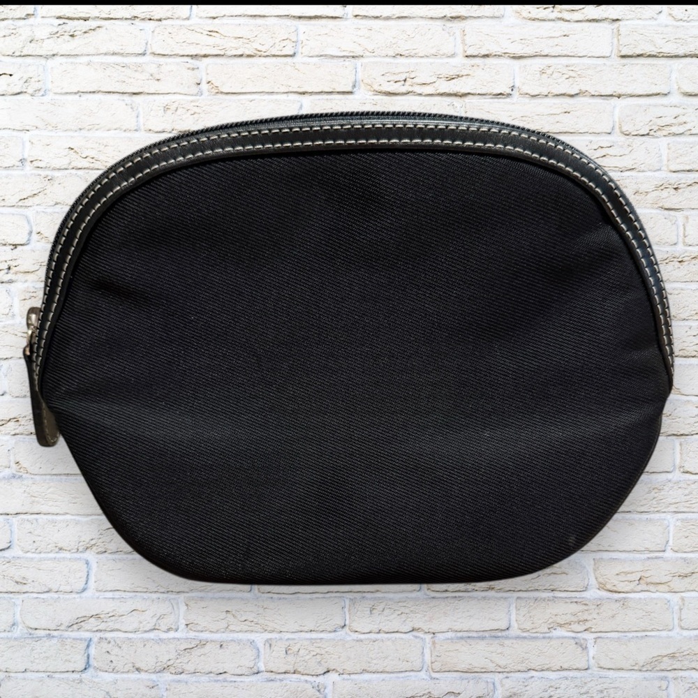MAXX New York Black Cosmetic / Cord / Pen or Pencil Bag